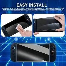 3pcs Switch/Switch OLED/New Switch 2(2025)/Switch Lite Console Full Coverage Tempered Glass Screen Protector, Anti-Scratch Anti-Drop - View 2