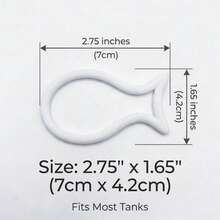 3D Printed Fish Tank Feeding Ring | Universal Anti-Scatter Hanging Feeding Ring | Convenient Aquarium Feeding, Neat And Organized, Enhances Visual Appeal - View 5