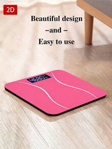 Body Weight Scale, Digital Bathroom Scale, Body Weight Scale, Pink, Max Capacity: 400 Lbs/180 Kg, Back To School - A - View 7
