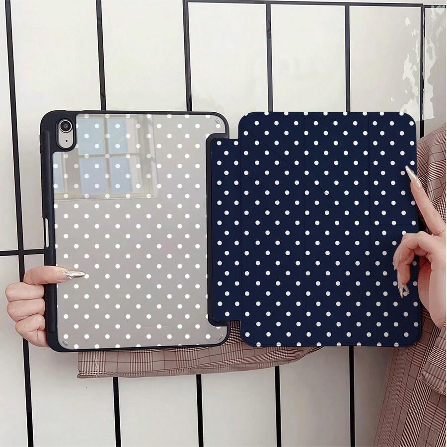 1件波點雙面平板保護殼,相容 iPad Pro 11/10代 10.9 吋 2022 智慧保護殼/Air 13(M3 2025)/Air 11(M3 2025)/Air 11(M3 2025)/11(A16 2025)/相容 Galaxy Tab S10+/S9/A9,相容 Galaxy A9/S9/S7/S18+,相容 Matepad - 彩色 - 查看 1