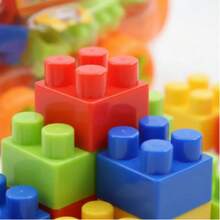 Beneficios para los niños desarrollo intelectual bloques de construcción ensamblados coche avión modelado juguetes multifuncionales - Multicolor - Ver 2