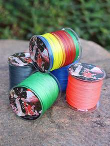 SOUGAYILANG Línea de pesca trenzada de 8 hebras 100m 300m Línea de pesca de carpa de múltiples hebras Línea PE 22-88lb Resistente al desgaste Accesorios de pesca - Multicolor - Ver 9