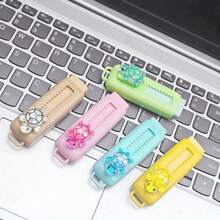 2 Cute Turtle Shaped Erasers, Retractable Design, Includes Eraser Refills, Suitable For Office Correction And Cleaning, Perfect Learning Supplies As Student Rewards Or Gifts For Classmates (Random Color), Back To School - A - View 7
