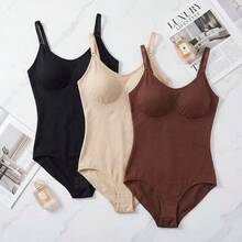 BSO Women's Seamless High Waist Body Shaper With Tummy Control, Made Of Breathable Nylon/Polyamide - 杏色 - 查看 1