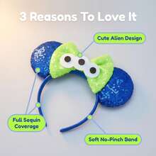 Disney Alien Ear Headband - Perfect Choice For Fans And Cosplay! - Multicolor - View 4