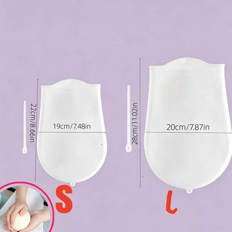 Silicone Kneading Bag For Restaurants, Multipurpose Dough Mixing Bag For Kitchen, Suitable For Homemade Bread, Pastries, Pizza, Tortillas, Also Can Be Used As Flour Mixing Bag, Storage Bag And Cooking Tool - Multicolor - View 9