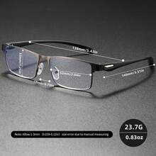 Rivsar Classic Business Minimalist Reading Glasses, New Square Half-Frame Stainless Steel Super Lightweight Reading Glasses, High-Definition Eye Protection, Long-Term Wear Without Dizziness, Suitable For Reading/Sewing/Business/Office/Elegant/Daily Wear, Lightweight Square Hinged Frame, Suitable For Sports Anti-Slip, Computer Comfortable Reading, Anti-Eye Fatigue Reading Glasses, Convenient Carrying Design Fits All Face Shapes, Luxury Brand Designer Glasses, Holiday Gifts, Gifts For Parents, Halloween, Valentine's Day, Christmas, Reading Glasses, Women's Reading Glasses - 透明色 - 查看 5