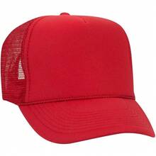 Otto - Gorro de Camionero de Malla con 5 Paneles Frontales de Espuma de poliéster - Ryl/Blanco/Ryl - Ver 20