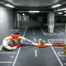 Kinder Rennauto Spielzeug Set, Jungen Parkplatz Spielzeug, geeignet als Geburtstagsgeschenk (zufällige Farbe) - Blau - Übersicht 5