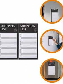 1pc Creative Magnetic Rectangular Fridge Memo Pad, Minimalist Personalized Tear-Off Writable Business Notepad - A - View 9