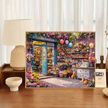 1pc [30*40cm/11.8*15.7in]5D Acrylic Diamond Painting Kit, Flower Shop ...