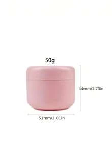 5個 50g 空白塑膠罐，適合旅行攜帶面霜、乳液與化妝品，可重複填充的身體乳霜容器 - 彩色 - 查看 10