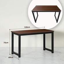 SAFONUS Escritorio Minimalista, 120 * 60 * 75 CM Escritorio Gamer con Patas de Acero de 5 CM de Grosor, Mesa Escritorio para Home Office, Escritorio para Computadora, Escritorios Oficina - 1 - Ver 3