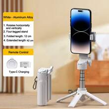 Portable Selfie Stick Tripod With Wireless Detachable Remote, Extendable Multifunctional Tripod, Suitable For 4-7 Inch Phones/Android Devices, Mini Extendable Handle Phone Tripod, Compact Pocket Size, Suitable For Travel, Sports, Photography, Live Streaming And Video Recording - Multicolor - View 13