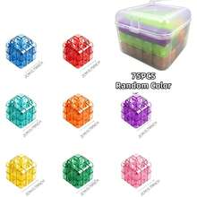 28PCS/75PCS 2.0 Rounded Transparent Magnetic Portable Box Magnetic Building Blocks Travel Set, Magnetic Blocks Toddler Toys 3D Magnetic Cube Toys Magnetic Construction Blocks Set Suitable For STEM Construction Magnetic Toys For 3+ Children Boys Girls (Random Color) - Multicolor - View 11