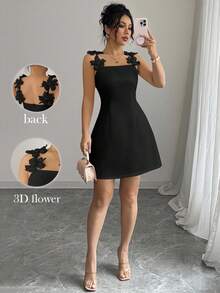 Women Plus Size Sports Dresses - Black - View 10