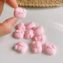 5/10/15pcs Cartoon Pig Fridge Magnets, Cute Animal Fridge Magnets, Suitable For Office Desk Accessories, Storage Cabinets And Dishwashers, Home Decor Room Decor Kitchen Decor Kitchen Essentials, Mother's Day Christmas Gifts - Multicolor - View 5