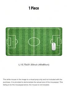 1pc World Cup Theme Green Football Turf, Football Field Large Game Mouse Pad, Office, School, Home Simple Multi-Functional Desk Pad, Waterproof, Anti-Slip, Dirt-Resistant, Extra Large Gaming Office Desk Pad, Computer Keyboard Pad, Desk Pad, Solid Color, Dormitory Desktop Pad, Dirt-Resistant And Easy To Clean - Rectangle - View 11