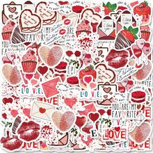 46pcs (23pcs*2) Love Expression Stickers, Rich Love Expressions, Simple Style Exquisite Beautiful Decorative Stickers. Suitable For Couples To Decorate Photo Albums, Diaries, Cups, Laptops And Phones To Express Their Love - Multicolor - View 1