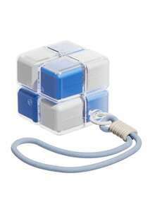 Magic Cube Pill Box Keychain | Magnetic Magic Cube Pill Storage Box, Suitable For Travel And Daily Use | Portable Mini Pill Box With Key Ring | Safely Store Pills And Vitamins (1pc) - Multicolor - View 20