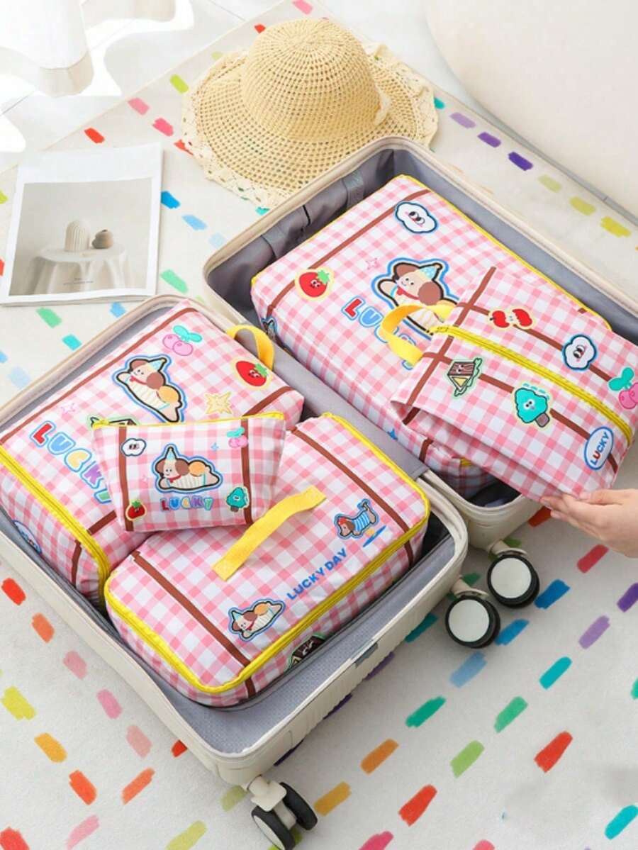 1pc Foldable Clothes Storage Box, Large Capacity Storage Bag, Extra Large Travel Storage Bag With Zipper And Handle, Foldable Travel Clothes Storage Bag, Quilt Organizer Bag, Lightweight Moving Zipper Handbag, Travel Accessories Clothes Storage, Room/Cabinet Storage, 253pcs Clothes Storage Bag Set, Clothes Storage Bag, Clothes Organizer Bag, Clothes Packing Bag, Travel Essentials, Travel Storage Bag - Multicolor - View 1