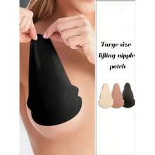 6pcs Seamless Invisible Breast Pads, Non-Woven Fabric Anti-Sagging Push-Up Pads, Suitable For Plus Size Full-Figured Women, Sexy Style, Anti-Transparency, Anti-Embarrassment, Invisible Anti-Exposure, Significant Breast Lifting Effect, Essential For Women's Holiday - Gourd Shape - View 3