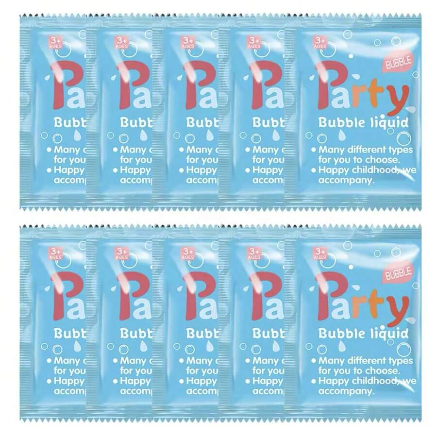 [Holiday Bestseller]Children's Bubble Refill Liquid 10/20/30 Pack, Dense And Long-Lasting Bubbles, Outdoor Party, Birthday Party, Lawn Picnic Atmosphere Creator, Summer Toy Loved By Boys And Girls, Top Choice For Children's Day / Birthday / Holiday Gifts - Multicolor - View 1