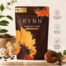 Nutricost Organic Mushroom Coffee By RYNN 30 Servings 6 Powerful Mushroom Complex Clean Energy Focus Immunity Support Stress Relief Gut Health Adaptogenic Daily Wellness Drink Mix - 30人份 - 查看 2