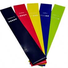 Fitness Resistance Bands (Random Color). Training Pull Bands For Hip Lift, Leg Workout, Pilates, Body Stretching And Strength Training - Multicolor - View 8