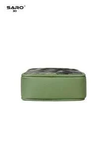 saroxi Bolso bandolera para hombre con bolsillo lateral, bolso de una sola correa, bolsa para artículos pequeños, multifuncional para ir al trabajo y uso casual, bolso para teléfono, estilo camuflaje minimalista, regalo para hombres, novio, bolso de moda - Multicolor - Ver 10