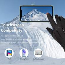 Electric Heated Gloves, Winter Gloves, Men's Warm Gloves, Palm And Finger Heating, Smart Temperature Control, 3-Level Adjustable. Automatic Power Off At High Temperature. The Best Gift For Men. - Touchscreen - View 6