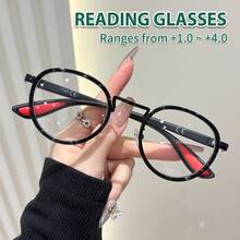 Rivsar 2件組中性閱讀眼鏡，新款貓眼拼接鏡框，彈簧鏡腿貓眼框，高清晰護眼，長久配戴不暈眩，適合閱讀/縫紉/商務/辦公/優雅/日常配戴的中性處方眼鏡，輕量耐用圓形彈簧鏡腿框，適合運動防滑，舒適電腦閱讀，抗眼睛疲勞閱讀眼鏡，方便攜帶設計適合各種臉型，奢華品牌設計師眼鏡，節日禮物，送給父母的禮物，萬聖節情人節聖誕節 - A - 查看 8