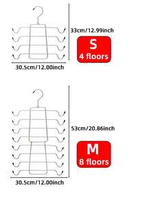 Rak Pengering Lipat Multi-Lapisan Stainless Steel 2/1 buah, Pengeringan Efisien untuk Pakaian Dalam dan Bra, Rak Penyimpanan Multi-Fungsional 8/4 Lapisan, Cocok untuk Menyimpan Kamisol, Rak Penyimpanan Bra Lipat Anti-Selip, Solusi Penyimpanan untuk Ruang Kecil, Hadiah Liburan - MultiWarna - View 11