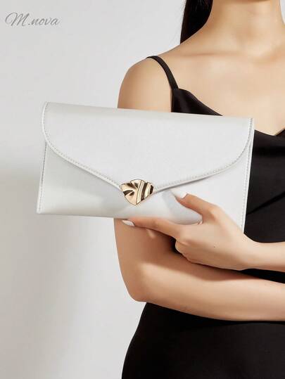 Luxury Evening Bag, Charming, Elegant And Sophisticated, Low-Key Luxury. Black Metal Trim Square Bag, Designed For Women And Party Girls, Perfect For Parties, Weddings, Balls, Evening/Banquet Events, And An Ideal Gift For Mothers, Teachers, Friends, Bridesmaids And Other Women.