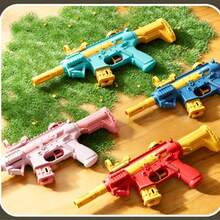 Pistola de Água de Disparo Rápido com Ação de Pressão, Lançador de Água Cor Macaron, Brinquedo de Água com Montagem DIY, Pistola de Água Tipo Pressão, Brinquedo de Água com Capacidade de 50ml, Batalha de Água de Verão na Praia e Piscina, Brincadeira de Água ao Ar Livre para Crianças, Brinquedo Interativo para Festas, Presente de Aniversário para Crianças - Multicolorido - Ver 9