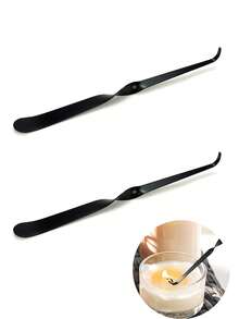 2 PCS/1 Set Stainless Steel Black Wick Dippers, Put Out Extinguish Candle Wick Dipper Candle Hook, Candle Tools, Candle Accessories Candle Hook Home Candle Wick Tools For Daily Use - Multicolor - View 1
