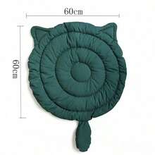 1pc Cute Dual-Color Big Face Cat Design Pet Sleeping Mat, Soft And Comfortable Kitten Pad, Suitable For All Seasons, Applicable For Floor And Sofa, Fit For Cats And Small Dogs, Washable Pet Bed Pad - Multicolor - View 3