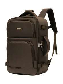 Multifunctional Travel Backpack, Waterproof, With Different Compartments, For School Or Travel - Apricot - View 1