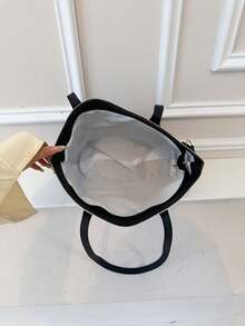 Vintage Commuter Large Capacity Underarm Bag For Women 2026 New Fashion Shoulder Bag Minimalist Personalized Handheld Tote Bag - Black - View 11