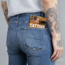 SUANGL Tattoo Practice Skin Notebook 1mm Thickness 10 Sheets Flexible Silicone Simulated Skin Portable Pocket Size Tattoo Training Practice Skin Suitable For Pattern Transfer And Needle Technique Practice - Multicolor - View 8