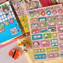 Cute Little Animal 3D Epoxy Stickers, Kawaii Cartoon Panda Character Bubble Sticker Sheet For Journal Scrapbook Decor - Multicolor - View 7
