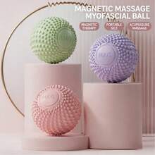 Spiky Magnetic Fascia Massage Ball Set, Peanut Foot Roller For Yoga Muscle & Plantar Relief - A - View 4