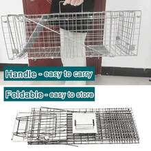 Collapsible, Animal-Friendly Trap With Carrying Handle, Large, Animal-Friendly Rat Trap, Live Trap For Mice, Rodent Pest Control, Bait, For Squirrels, Rabbits, Cats And Small Animals - Animal Cage Trap - View 8