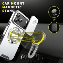 Order And Follow Store To Get Free Lanyard, Lens Slide Cover Push Window Magnetic Stand Anti-Drop Phone Case + Hand Strap Phone Case/Compatible With Apple 18PROMAX/18PRO/17PROMAX/16promax/15promax/14promax/13promax/12promax/11promax/Compatible With Samsung S26/2524321u Phone Case Compatible With Xiaomi 17TPRO Compatible With Honor 600PRO Compatible With Huawei Compatible With OPPO Compatible With Vivo Compatible With Moto Compatible With Transsion - Silver - View 8