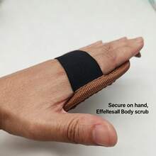 去角質沐浴巾 死皮去除 泥垢清除 發泡洗澡工具 家用強力發泡深層清潔搓澡布 - 摩卡棕 - 查看 2