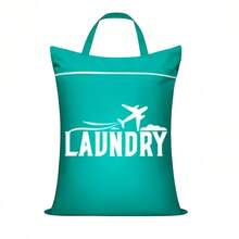 1pc Large Travel Laundry Bag With Handle, Suitable For Dirty Clothes Washing, Wet & Dry Swimwear Bag, Gym Training Bag, College Dorm Use - Multicolor - View 13