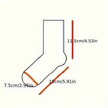 5 Pairs Vertical Striped Candy Color Socks, Spring/Summer Thin Japanese Style Fresh Solid Color Minimalist Colorblock Versatile Mid-Calf Socks - Multicolor - View 6