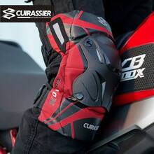 Armored Knee Pads Motorcycle Knee Pads Off-Road Motorcycle Knee Pads MX Pads Night Reflective Racing Knee Pads Protection - Default - View 4