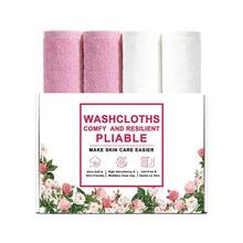 Makeup Remover Cloths, Cleansing, Reusable, Soft & Washable Coral Fleece Microfiber Washcloths/Towel For Face, Eye, Lips, Pack Of 4/6/20, 10 X 10 Inch - Multicolor - View 36