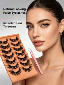 Dense Doll 3D Multi-Layer Thick Fluffy Faux Mink Y2K Concert Photo Dramatic False Eyelashes - View 5